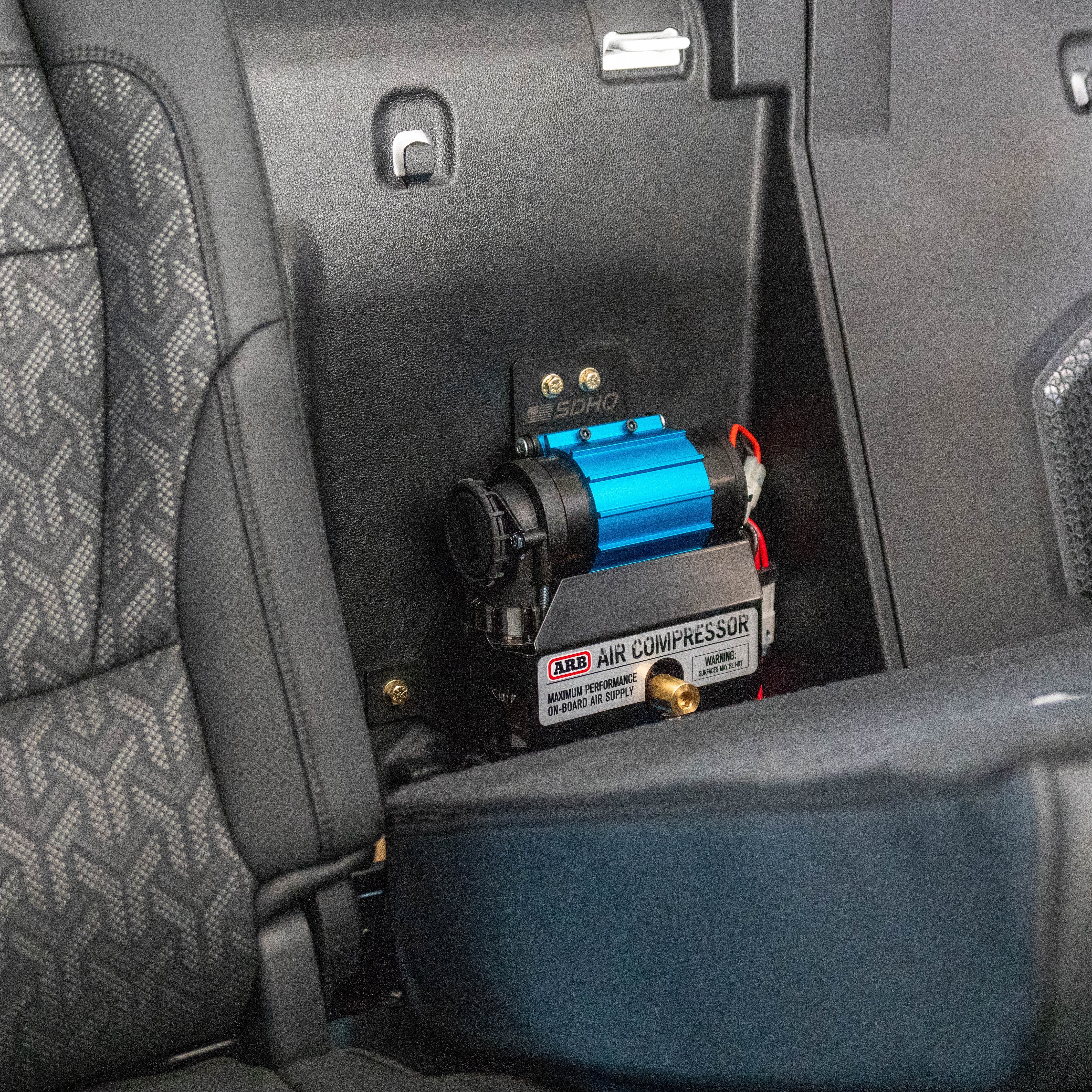 '22-Current Toyota Tundra Crew Max SDHQ Built ARB Air Compressor Mount Display Installed