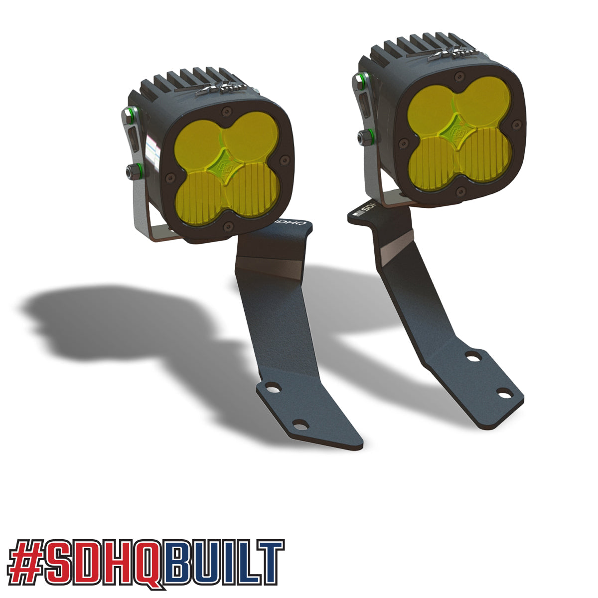 '16-21 200 Series Toyota Land Cruiser SDHQ Built A-Pillar Light Mounts Design w/ lights