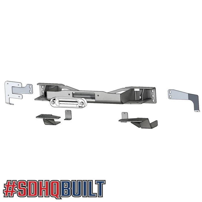 '08-21 200 Series Toyota Land Cruiser SDHQ Built Hidden Winch Mount Design