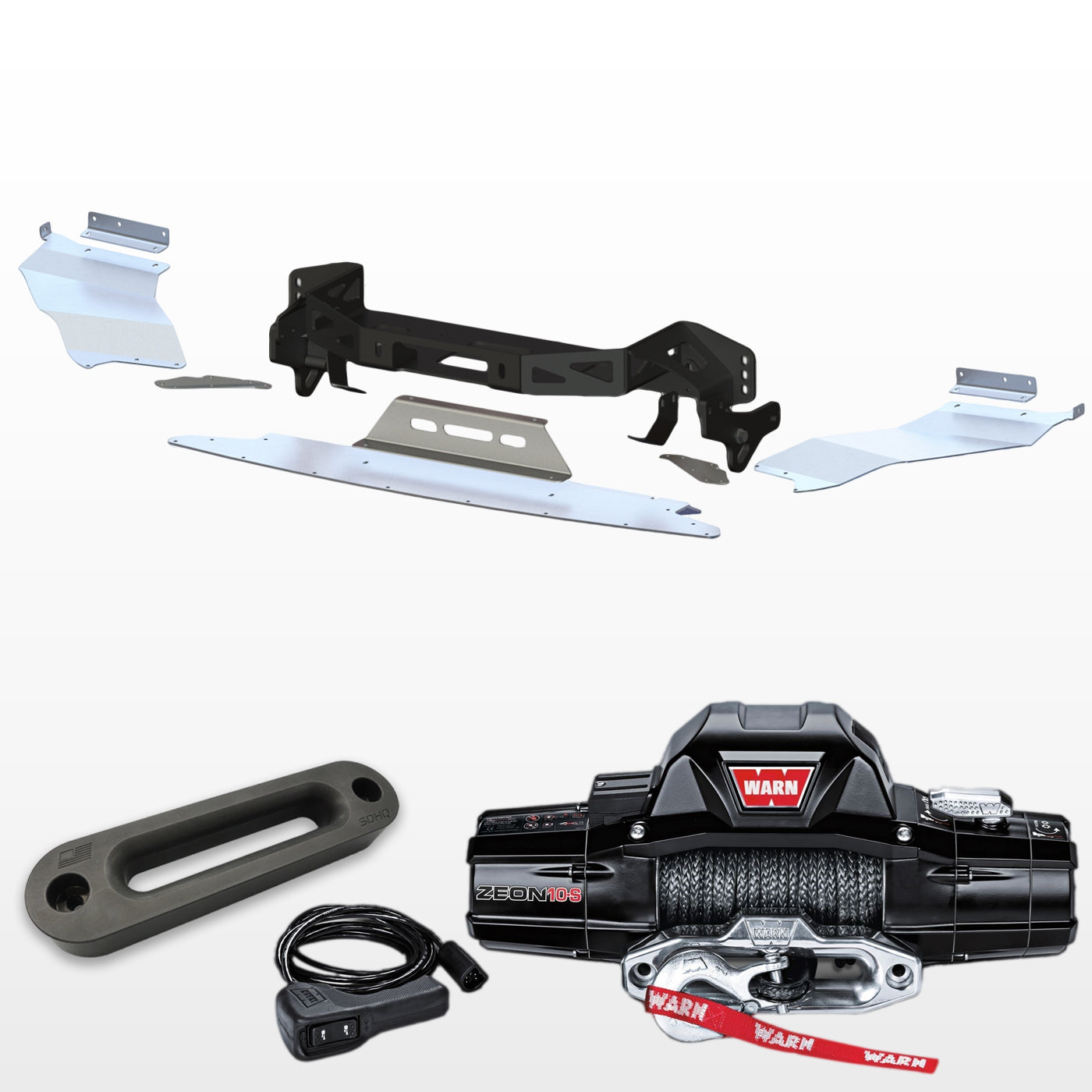 '14-23 Lexus GX460 "Build Your Own" SDHQ Built Winch Mount Display with Fairlead, Skid Plates, and Zeon Winch