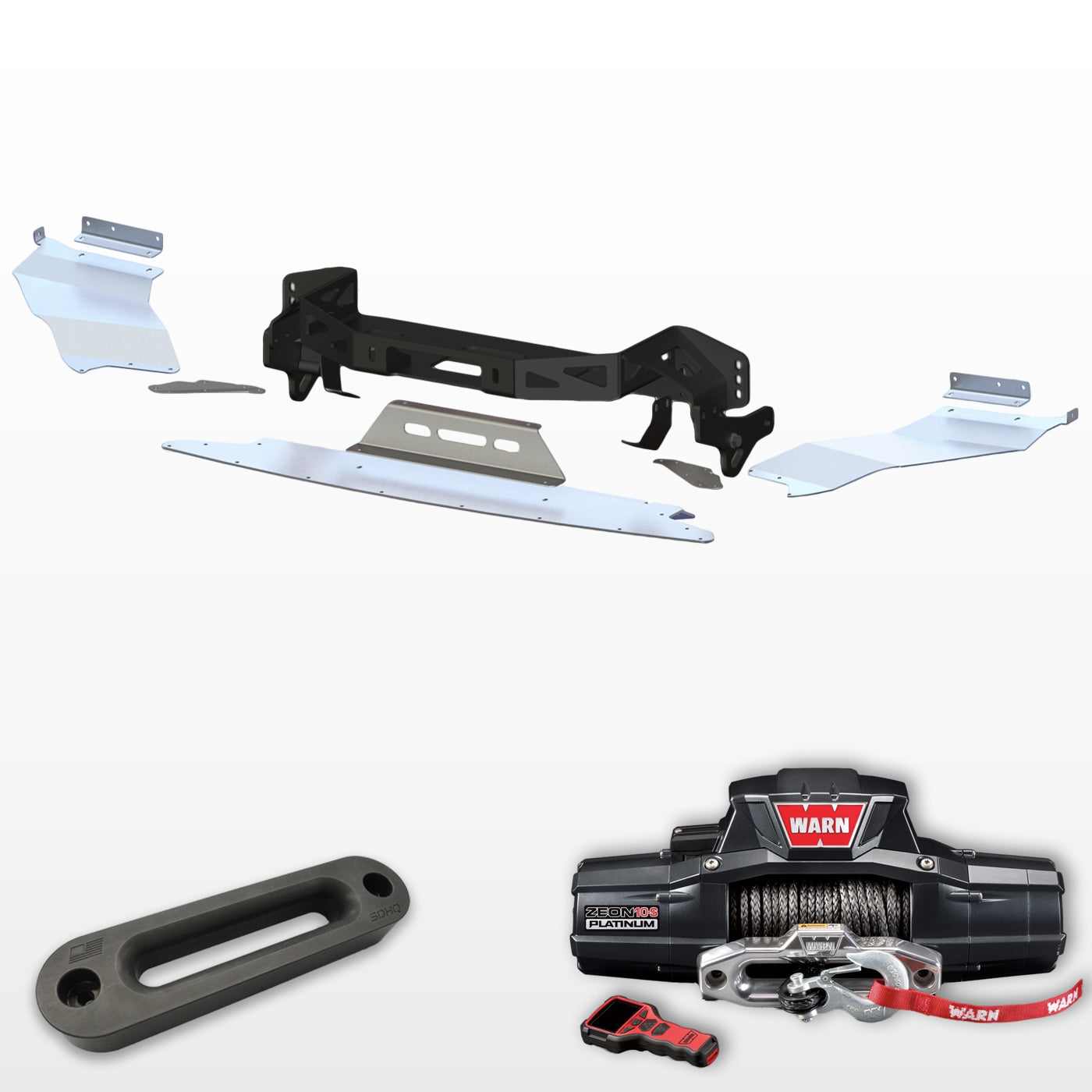 '14-23 Lexus GX460 "Build Your Own" SDHQ Built Winch Mount Display with Fairlead, Skidplates, and Zeon Platinum winch