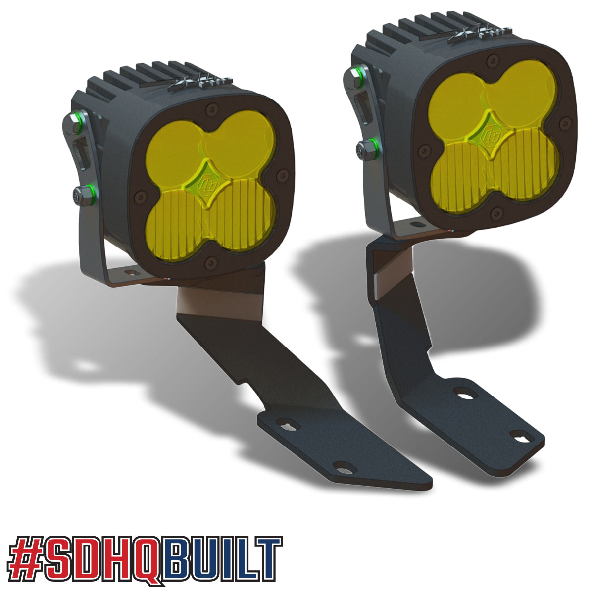 '03-09 Lexus GX470 SDHQ Built A-Pillar Light Mounts Design with Lights Display