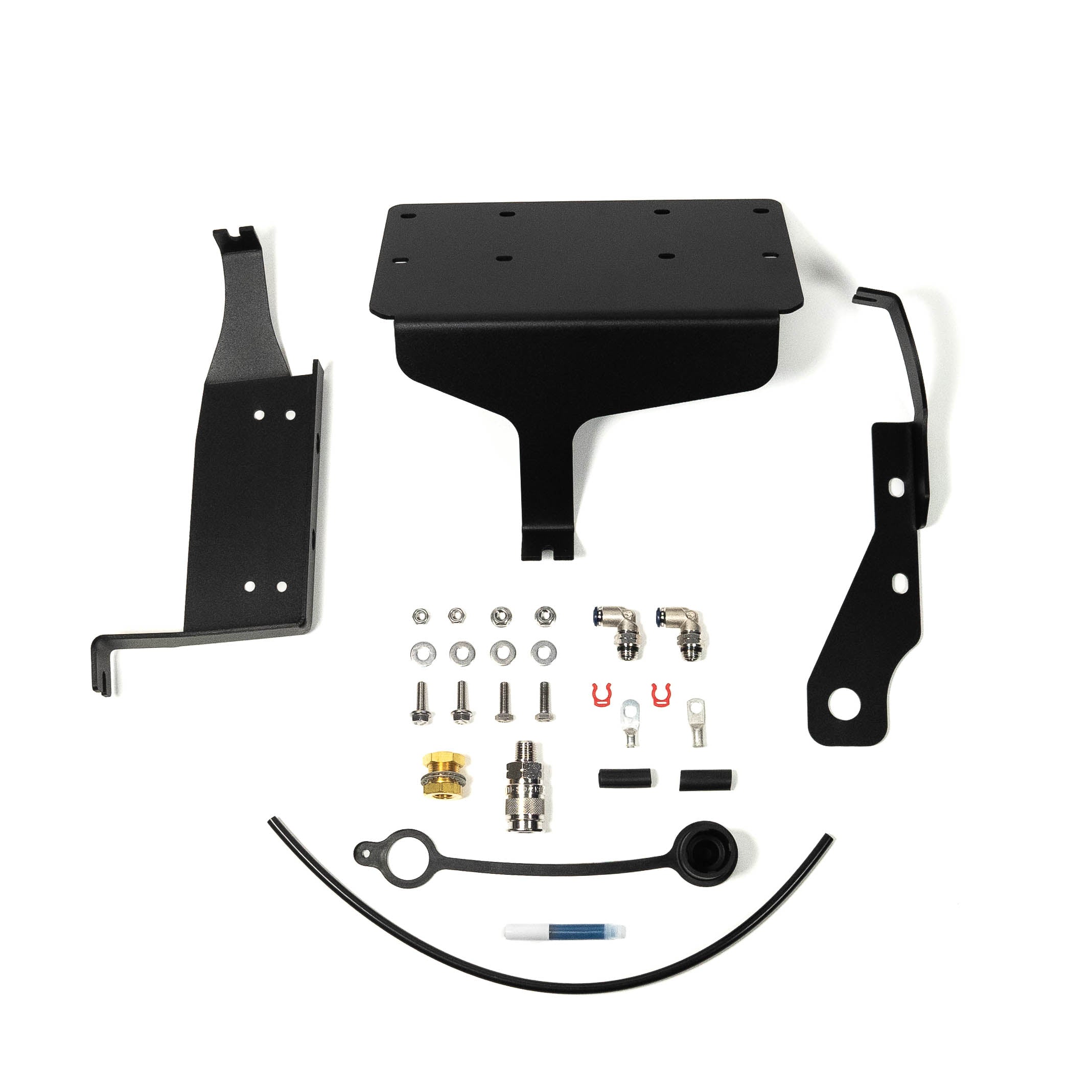 '08-21 Lexus LX570 SDHQ Built ARB Air Compressor Mount Display of included parts and hardware