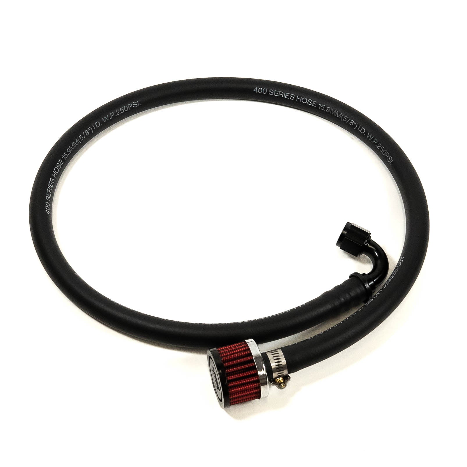 '08-21 Lexus LX570 SDHQ Built Secondary Air Pump Intake Relocation Kit Display of included hose