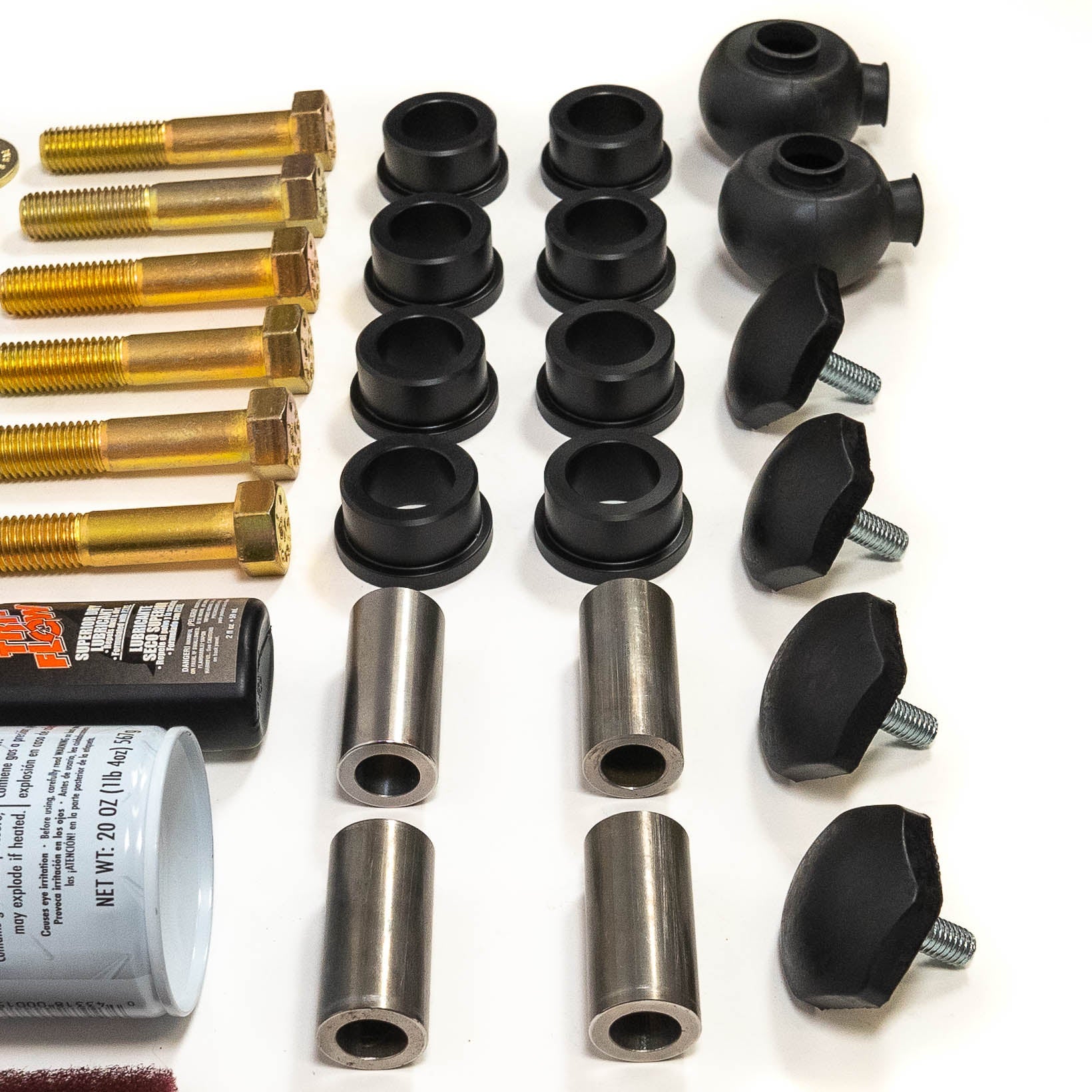 SDHQ Built '07-21 Tundra Traction Bar Service Kits master rebuild kit close-up display parts