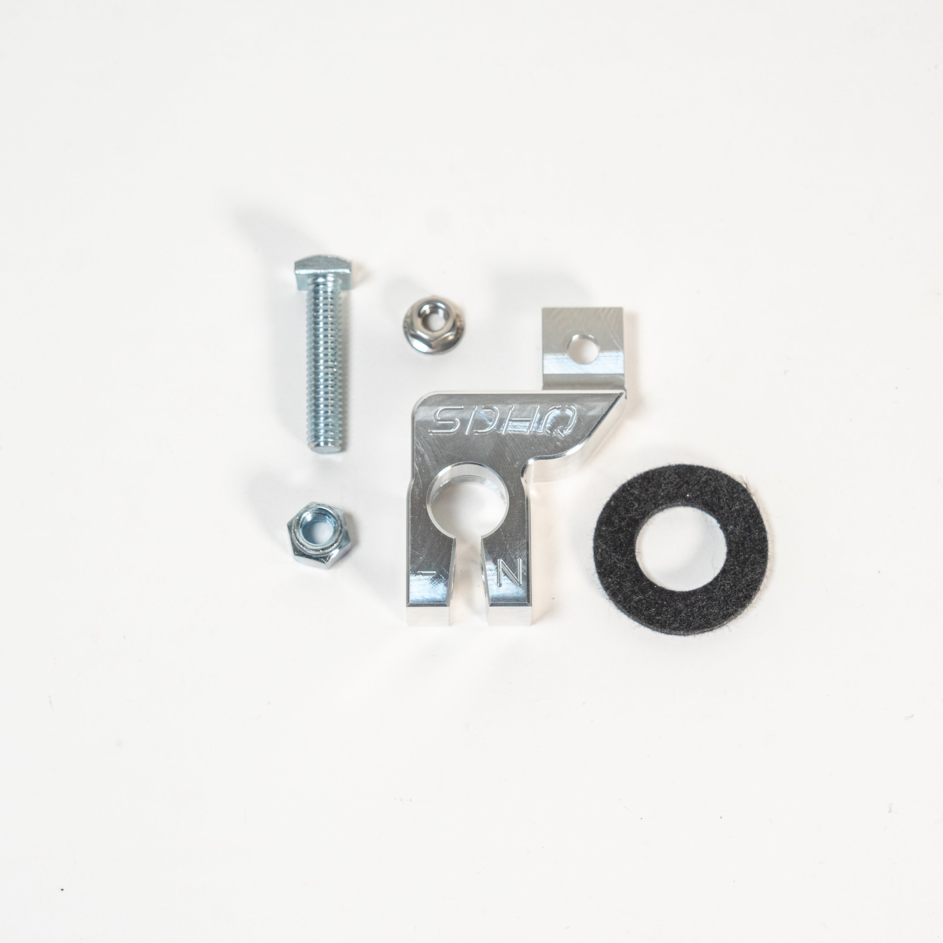 SDHQ Built Negative Battery Sensor Terminal Upgrade Kit Display of included parts and Hardware