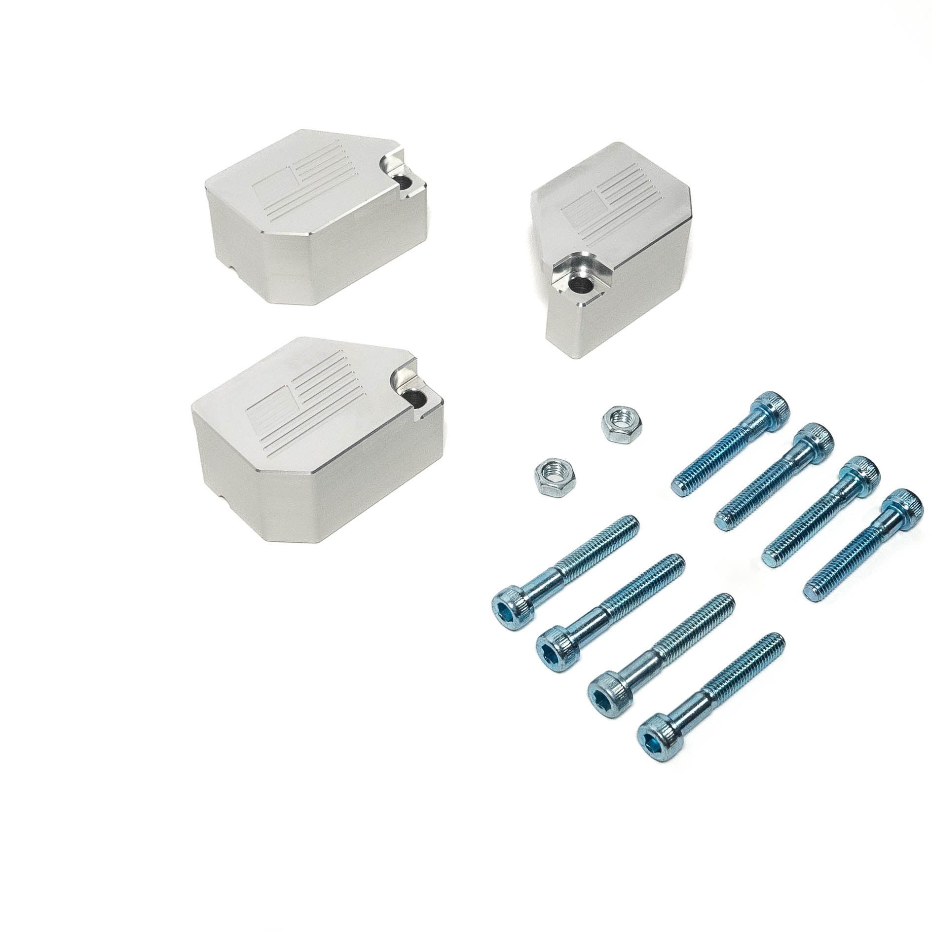 '05-23 Toyota Tacoma SDHQ Built Billet ABS Guards Display of Included Parts
