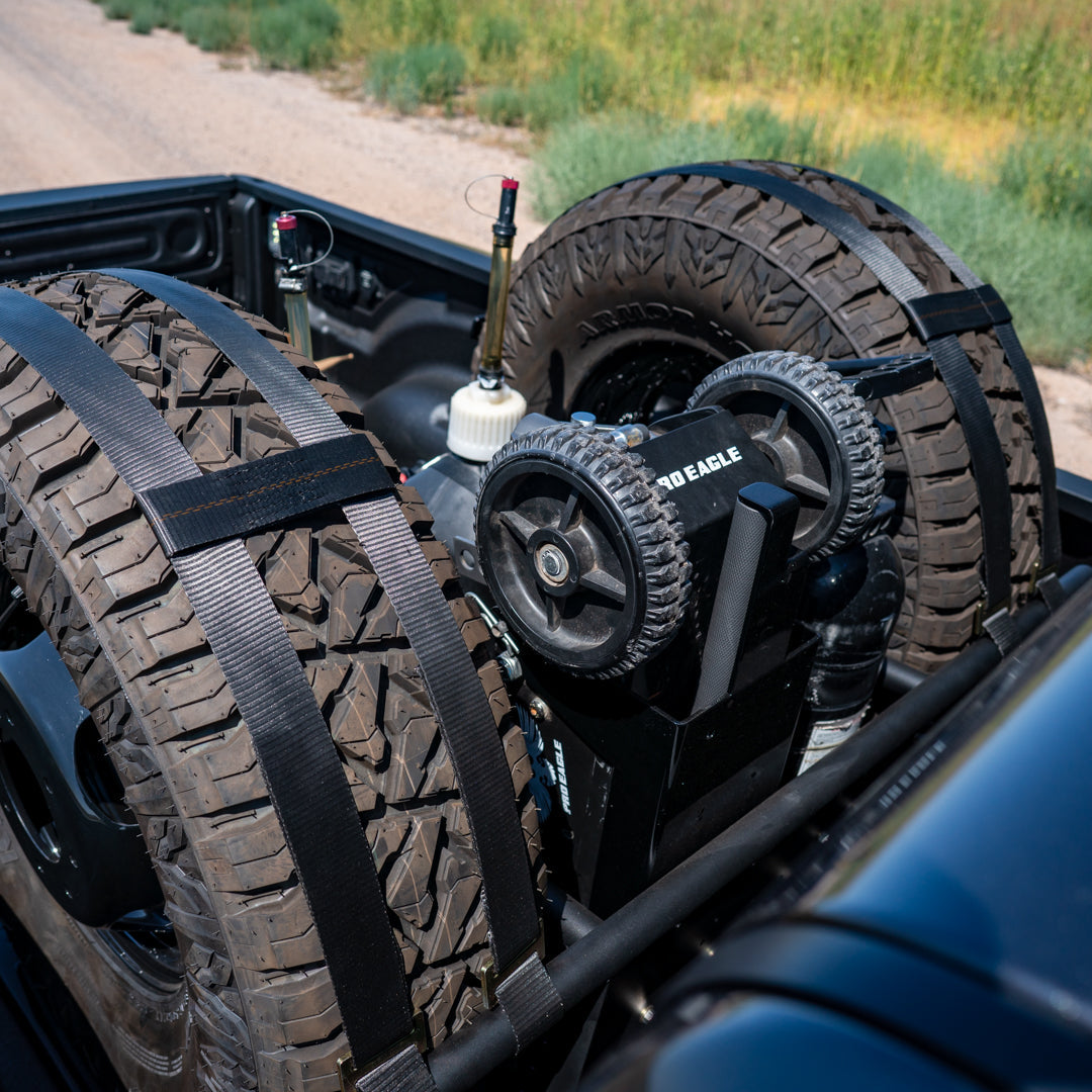 '19-24 Ram 2500/3500 SDHQ Built In Bed Chase Rack Close-up Display Installed