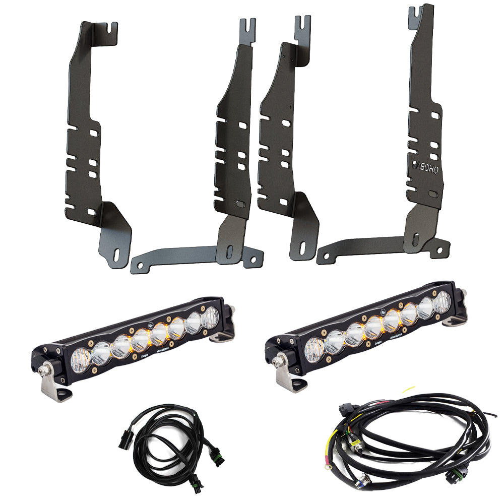 '19-23 Ram 1500 SDHQ Built "Build your Own" Behind the Grille LED Light Bar Mount Display with S8