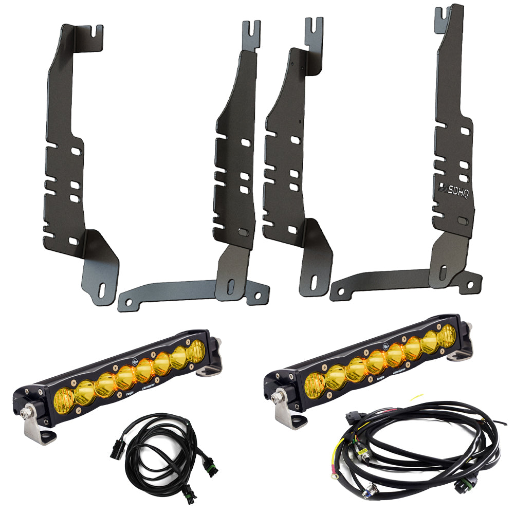 '19-23 Ram 1500 SDHQ Built "Build your Own" Behind the Grille LED Light Bar Mount Display with S8