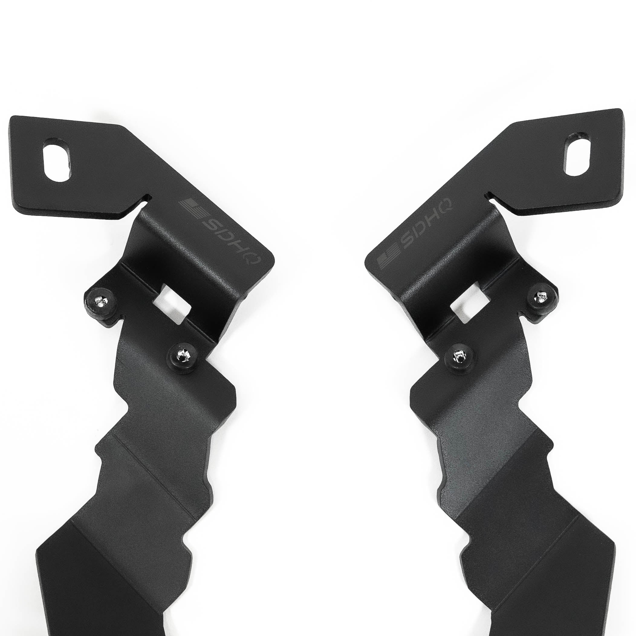 '21-23 Ram 1500 TRX SDHQ Built A-Pillar Light Mounts Close-up Display of Included Parts