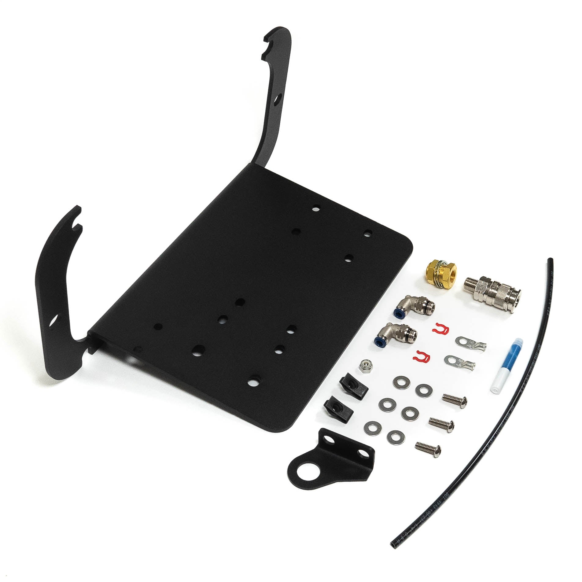 '13-24 Ram 2500/3500 SDHQ Built ARB Air Compressor Mount Display of Included parts and Hardware