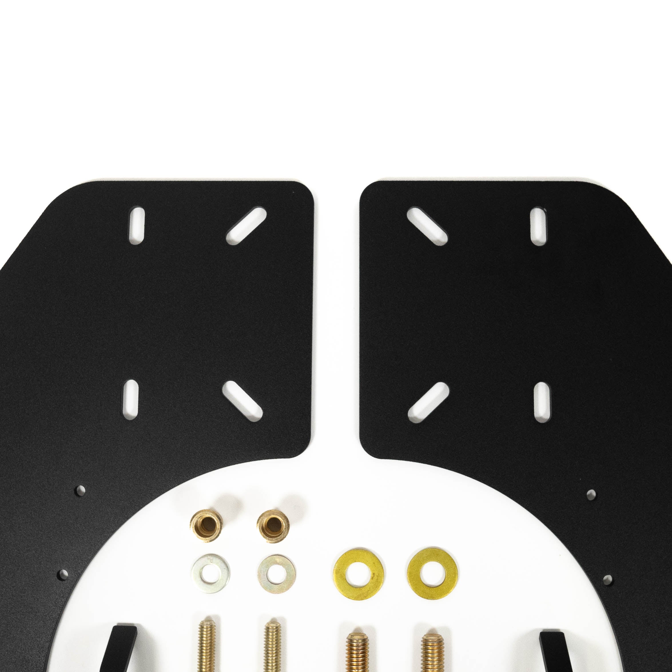 '10-23 Ram 2500/3500 SDHQ Built Under Bed Air Compressor Mount Close-up Display of Included Parts and Hardware