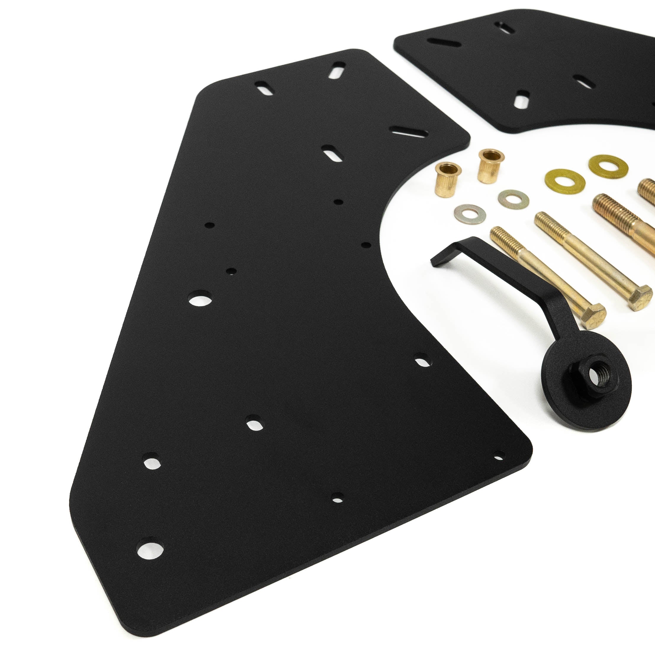 '10-23 Ram 2500/3500 SDHQ Built Under Bed Air Compressor Mount Close-up Display of Included Parts and Hardware