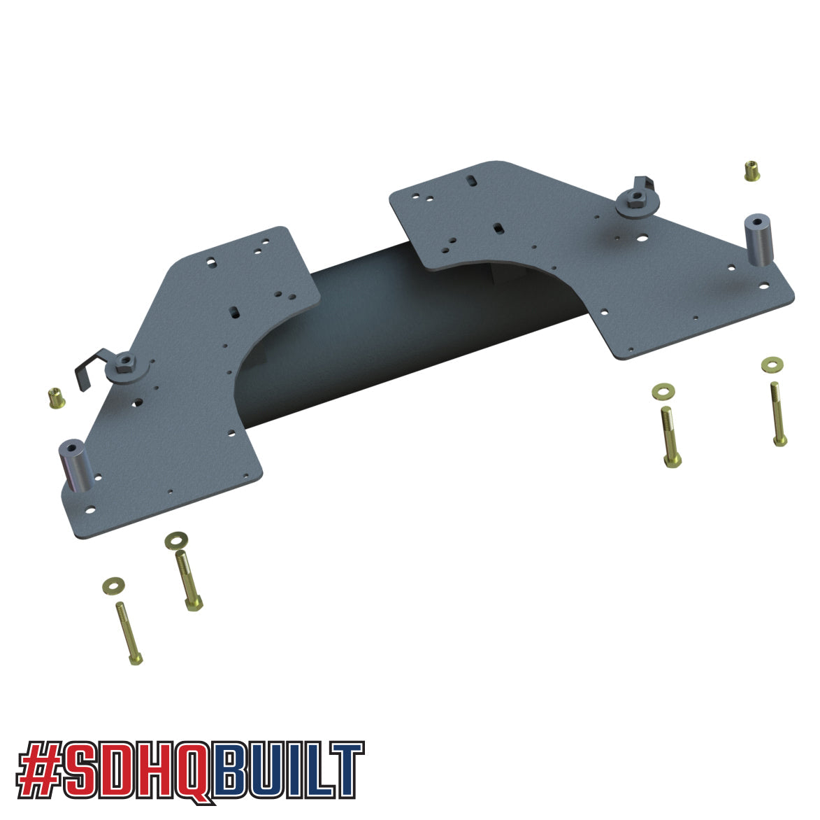 '10-23 Ram 2500/3500 SDHQ Built Under Bed Air Compressor Mount Exploded Diagram Design