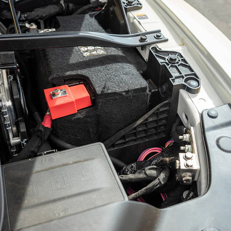 2025 Ram 1500 RHO SDHQ Built Billet Battery Terminal Kit installed display