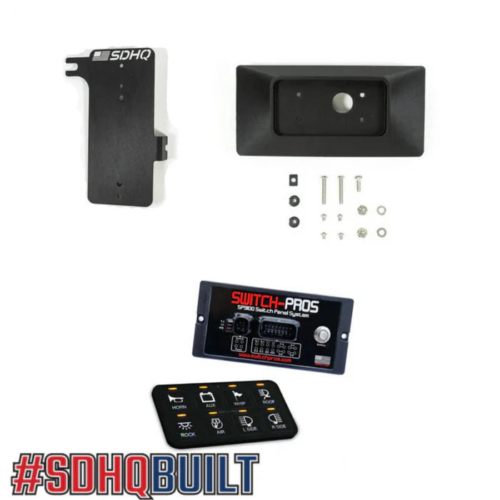 '24 Ford Ranger Complete Switch Pros Kit Display of Included Components - Without Terminal Kit