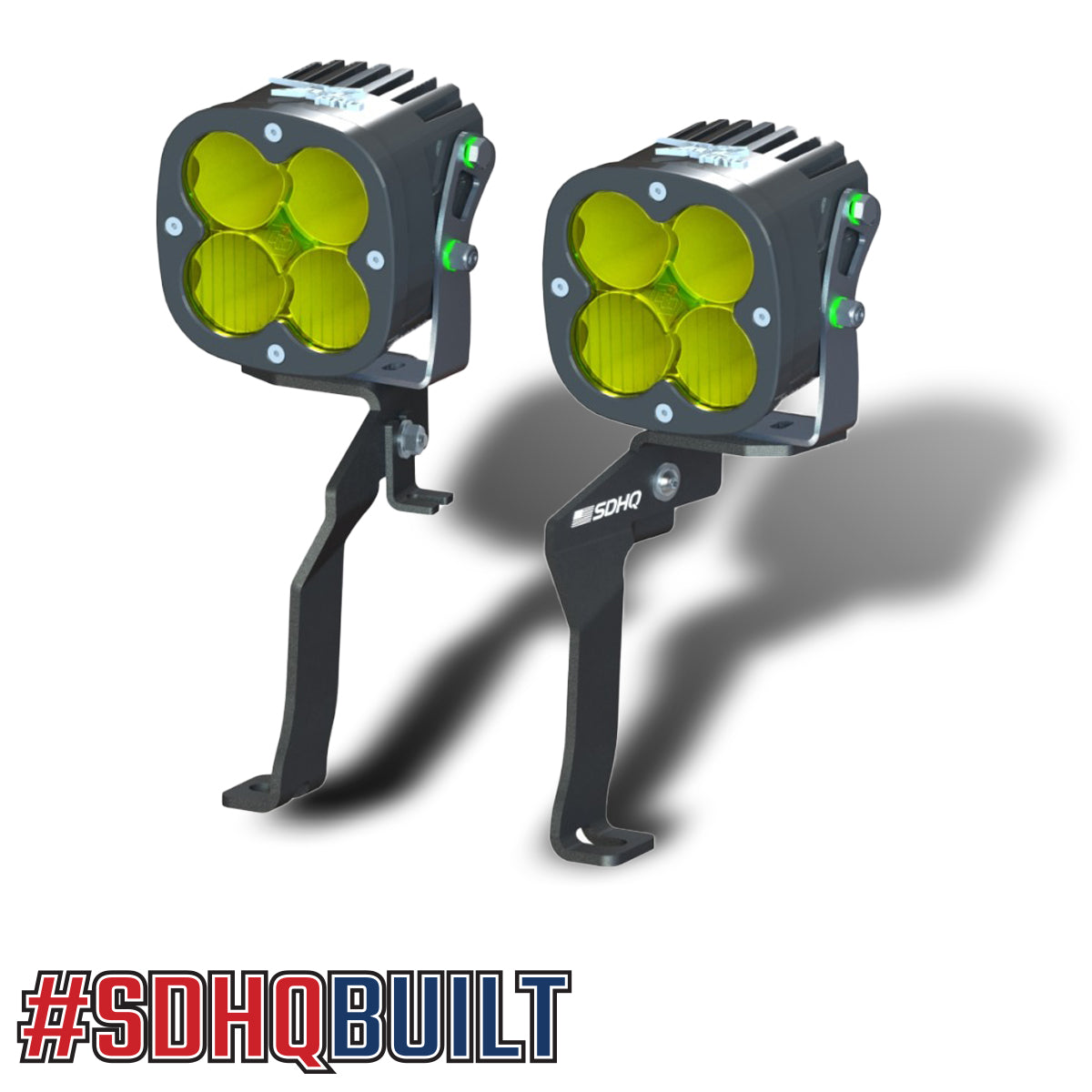 '21-Current Ford Raptor SDHQ Built A-Pillar Light Mounts Design with Lights