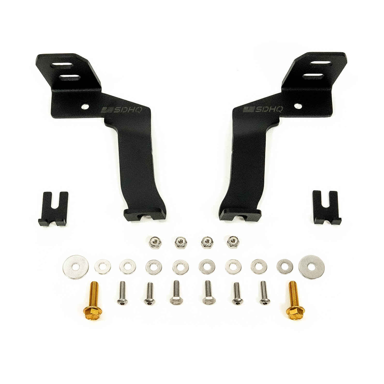 '21-24 Ford Raptor SDHQ Built A-Pillar Light Mounts Display of Included Parts