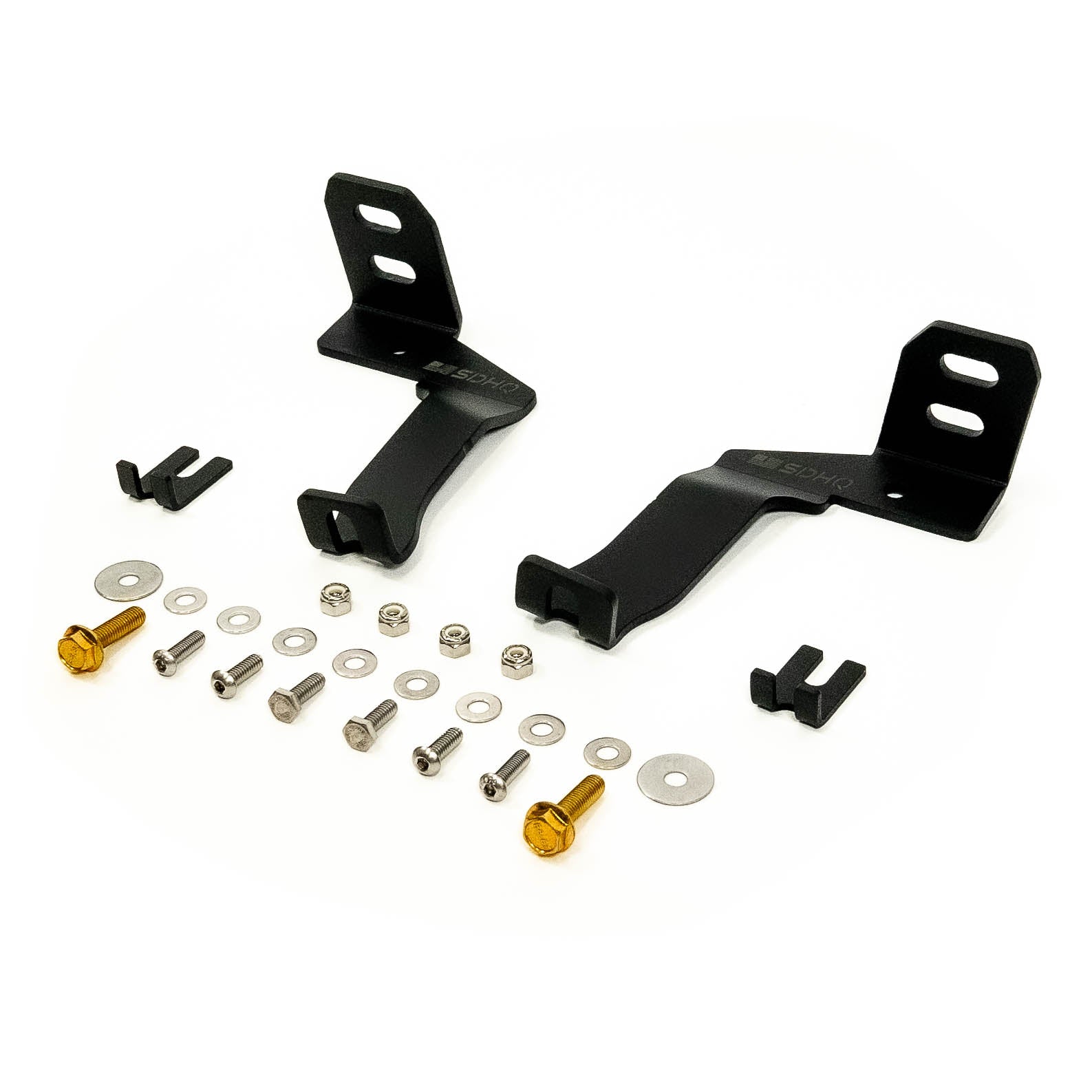 '21-24 Ford Raptor SDHQ Built A-Pillar Light Mounts Display of Included Parts