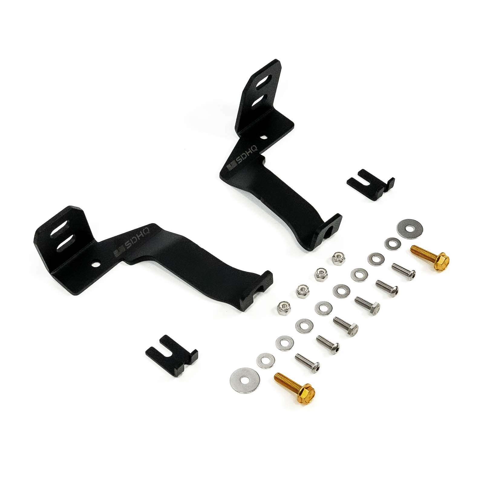 '21-24 Ford Raptor SDHQ Built A-Pillar Light Mounts Display of Included Parts