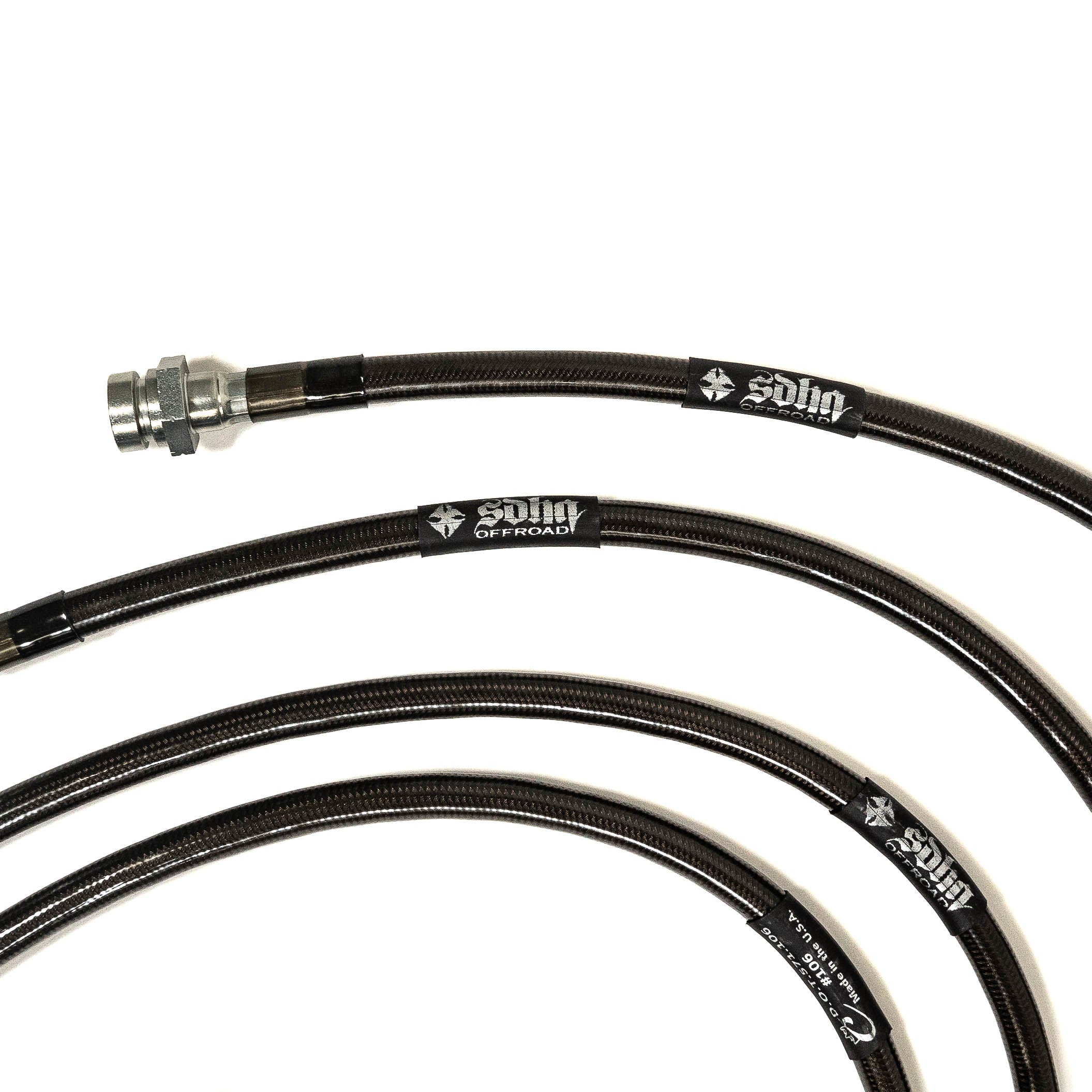 Gen1 and Gen2 Ford Raptor SDHQ Built Brake Line Kit Close-up