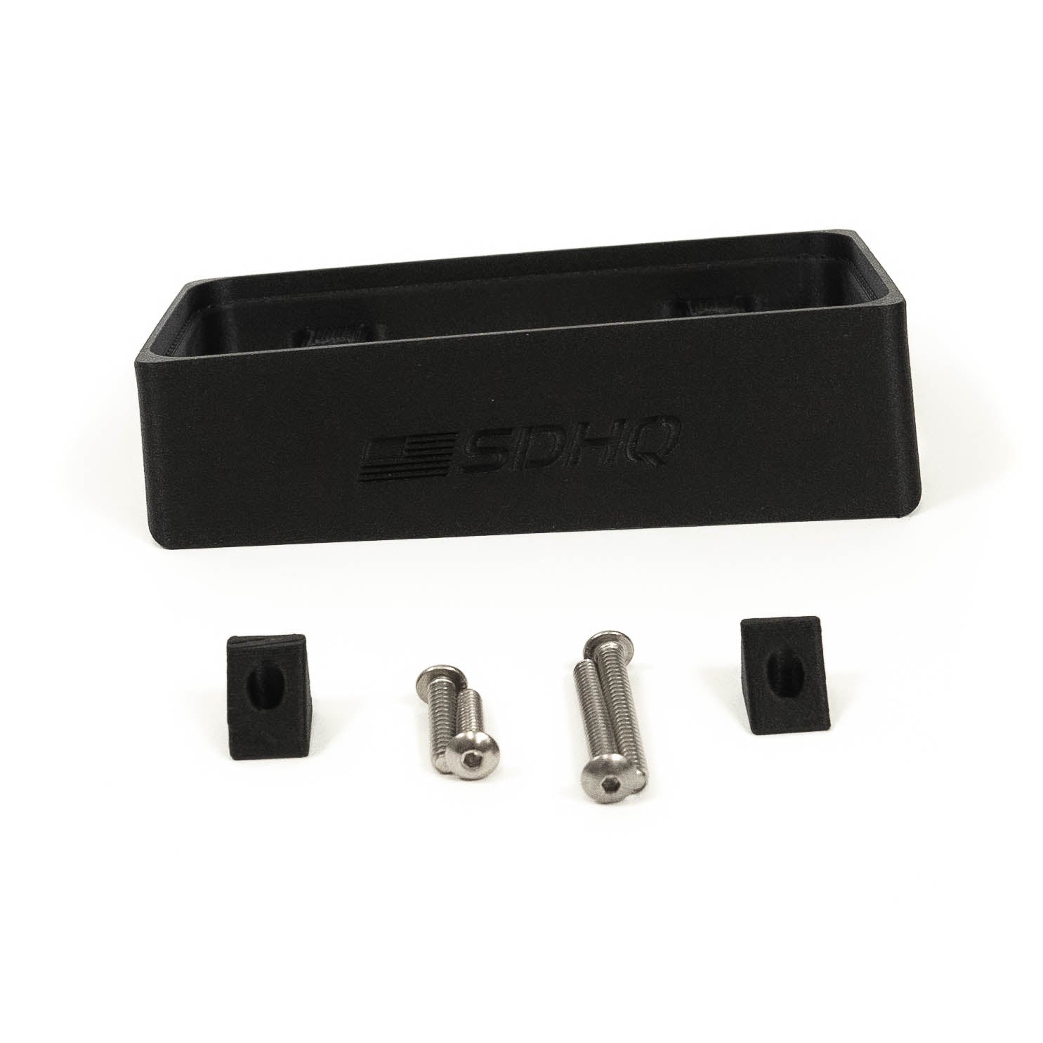 '21-23 Ford Raptor SDHQ Built Switch-Pros SP-9100 Flow Through Center Console Keypad Mount Display of Included Parts and Hardware