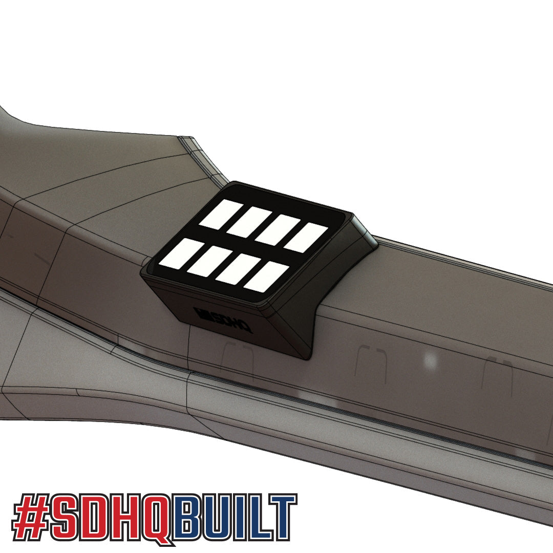 '21-23 Ford Raptor SDHQ Built Switch-Pros SP-9100 Flow Through Center Console Keypad Mount Design of mounting placement