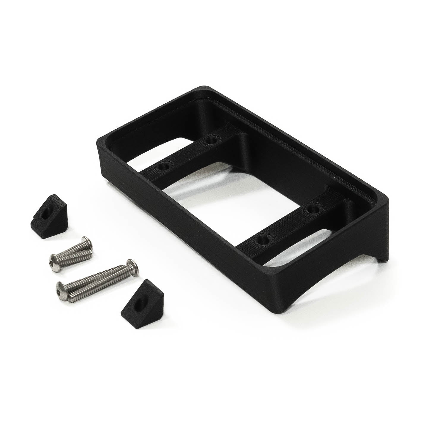 '21-23 Ford Raptor SDHQ Built Switch-Pros SP-9100 Flow Through Center Console Keypad Mount Display of Included Parts and Hardware