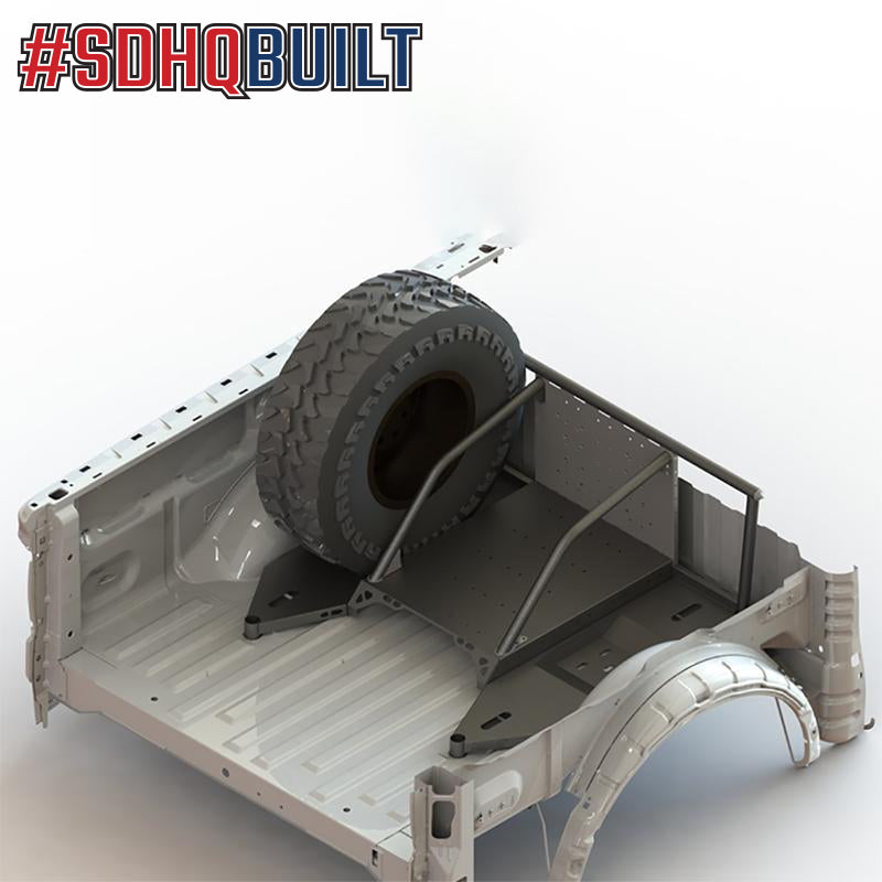 '17-24 Ford Raptor SDHQ Built In Bed Chase Rack Design