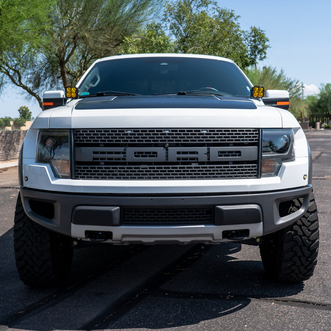 '09-14 Ford F-150 SDHQ Built A-Pillar Light Mounts Installed Display