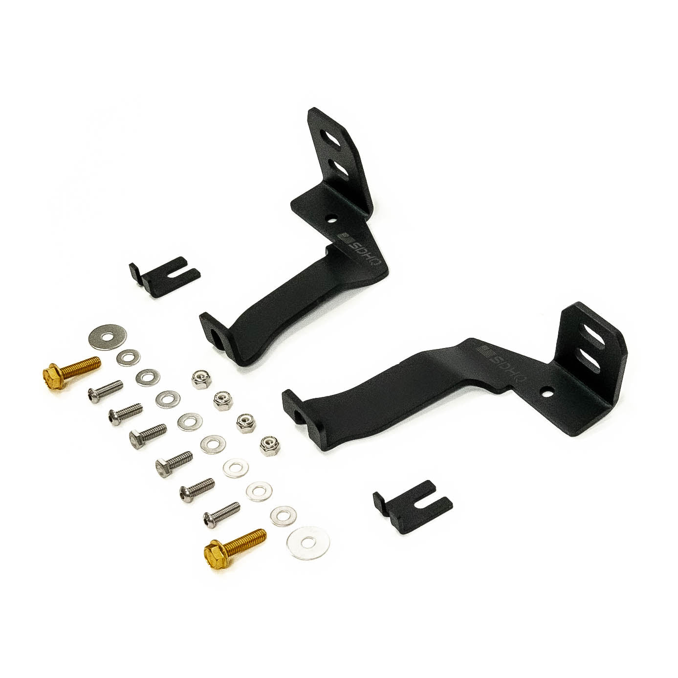 '21-24 Ford Raptor SDHQ Built A-Pillar Light Mounts Display of Included Parts