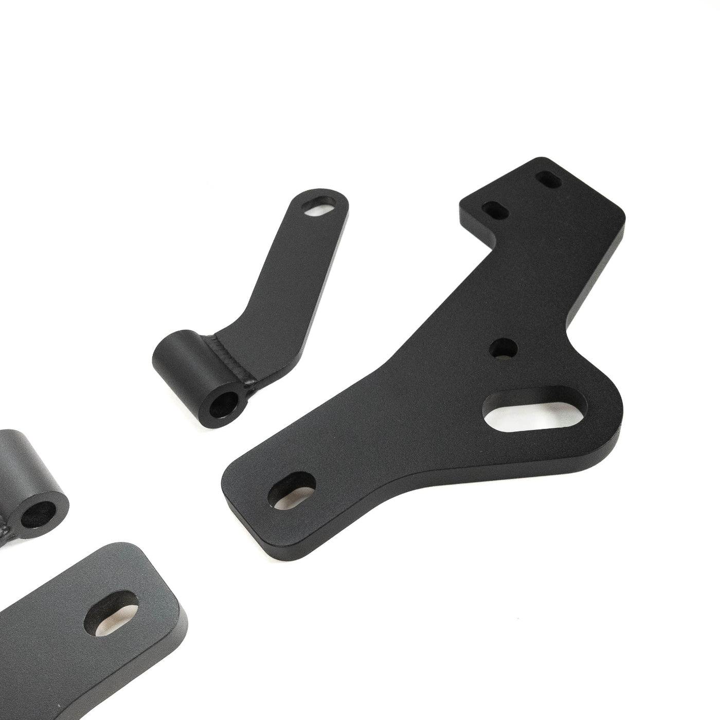 10-23 Toyota 4Runner SDHQ Built Winch Mount Support Bracket Upgrade Kit DISPLAY UP CLOSE OF MAIN SUPPORT BRACKET WITH SECONDARY BRACKET