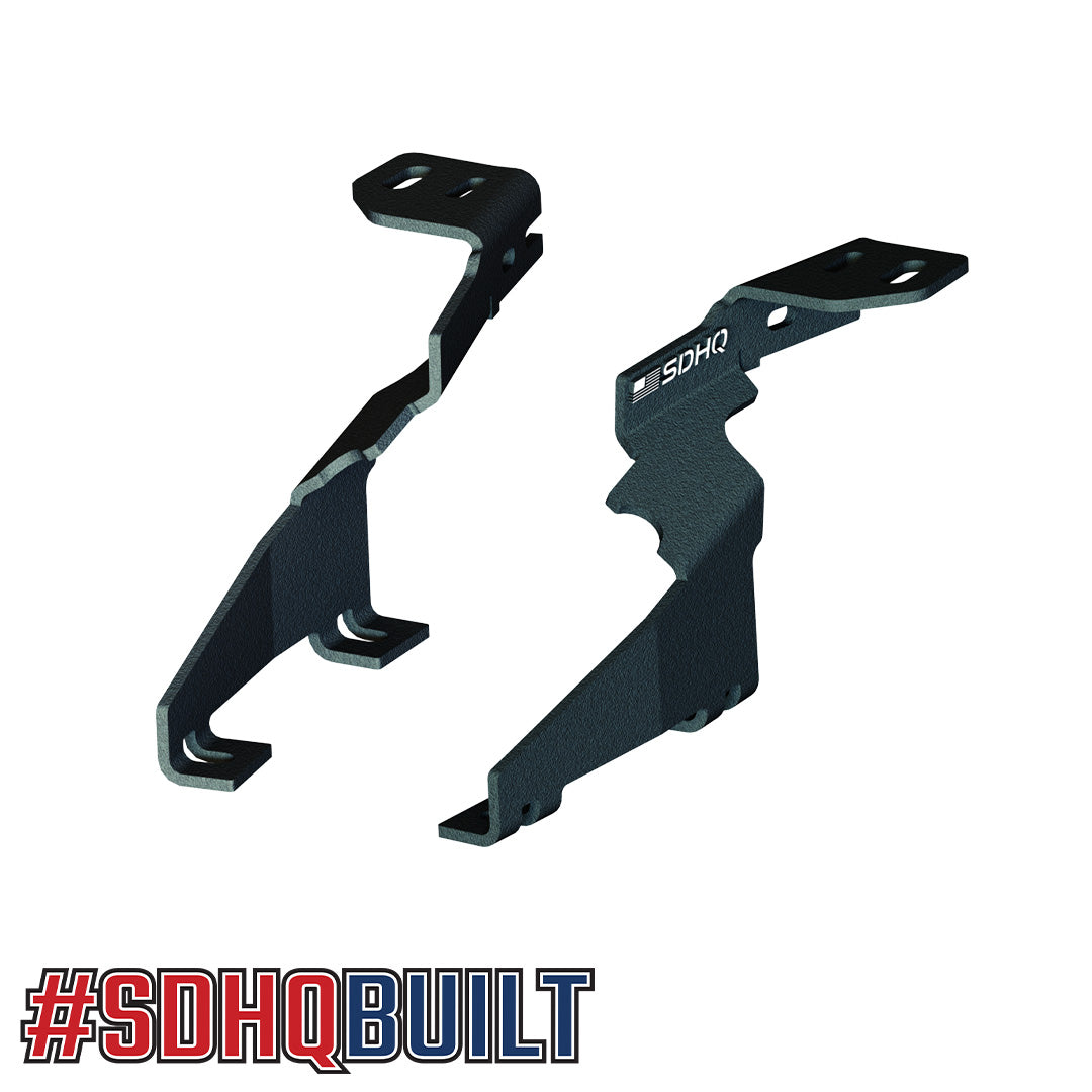 '23-24 FORD SUPER DUTY SDHQ BUILT A-PILLAR LIGHT MOUNTS design