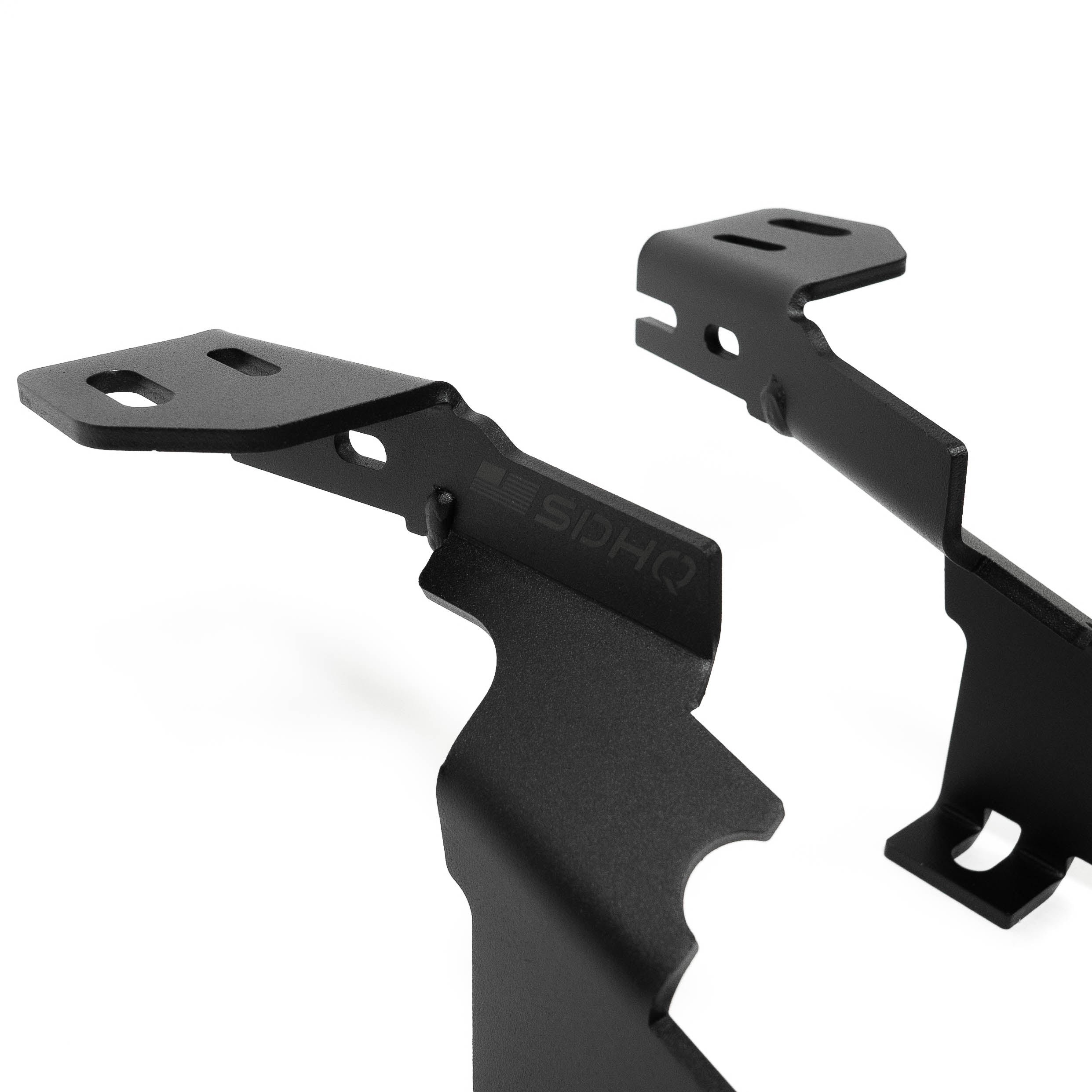 '23-24 FORD SUPER DUTY SDHQ BUILT A-PILLAR LIGHT MOUNTS Close-up display