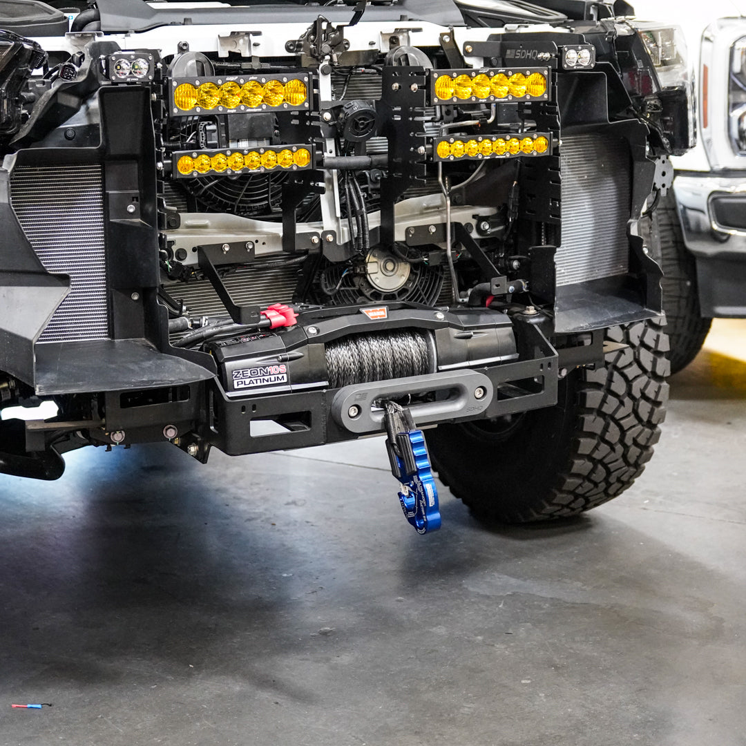 '23-24 Toyota Sequoia SDHQ Built Hidden Winch Mount installed display