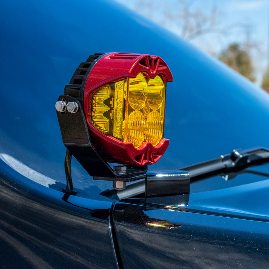 '21-23 Ram 1500 TRX SDHQ Built A-Pillar Light Mounts close-up installed display