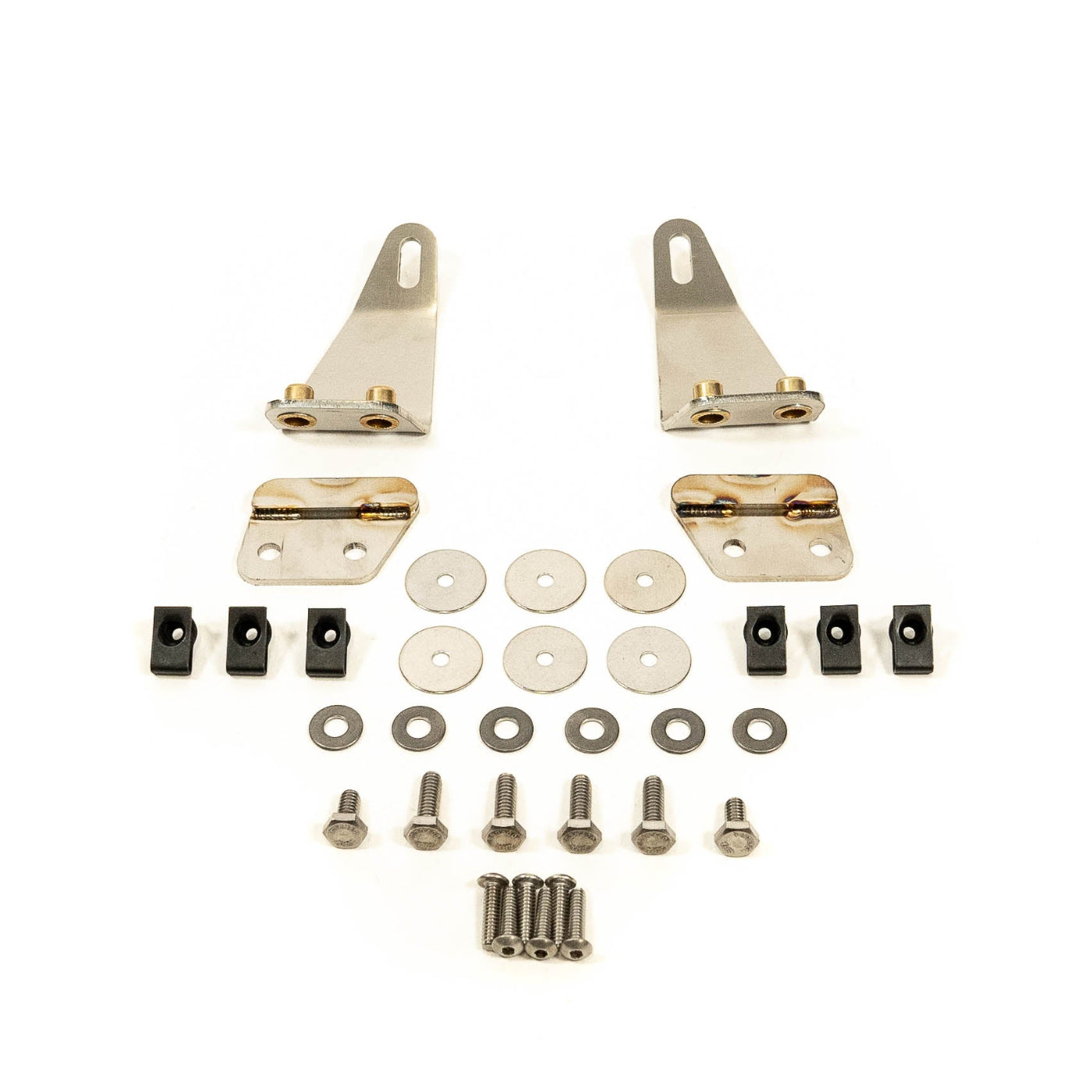 '14-21 TOYOTA TUNDRA SDHQ BUILT HOOD SCOOP LED LIGHT BAR MOUNT Display of Included Parts