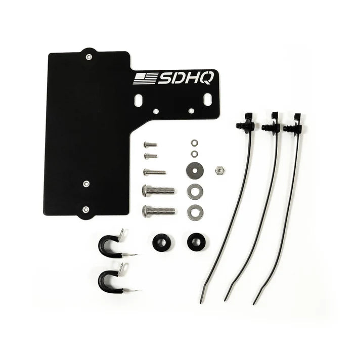 '16-23 Toyota Tacoma SDHQ Built Complete Overhead RCR-FORCE-12 Mounting Kit Power Module Mount Display of Included Parts and Hardware
