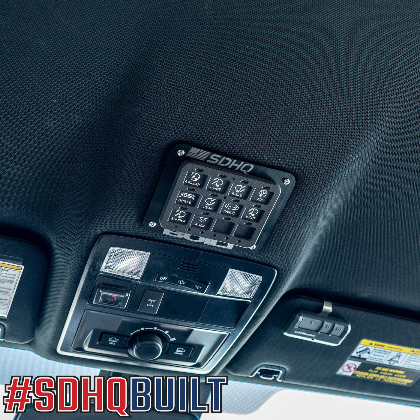 '16-23 Toyota Tacoma SDHQ Built Complete Overhead RCR-FORCE-12 Mounting Kit display Installed