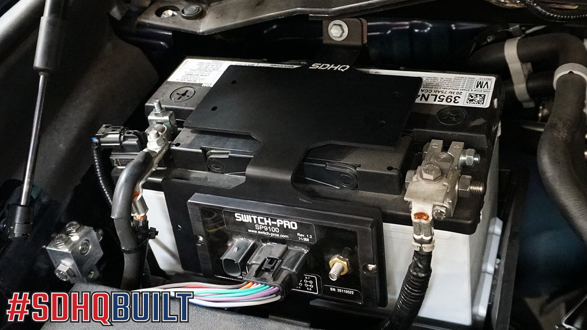 '22-Current Toyota Tundra SDHQ Built Complete Billet Battery Terminal Kit Installed Display