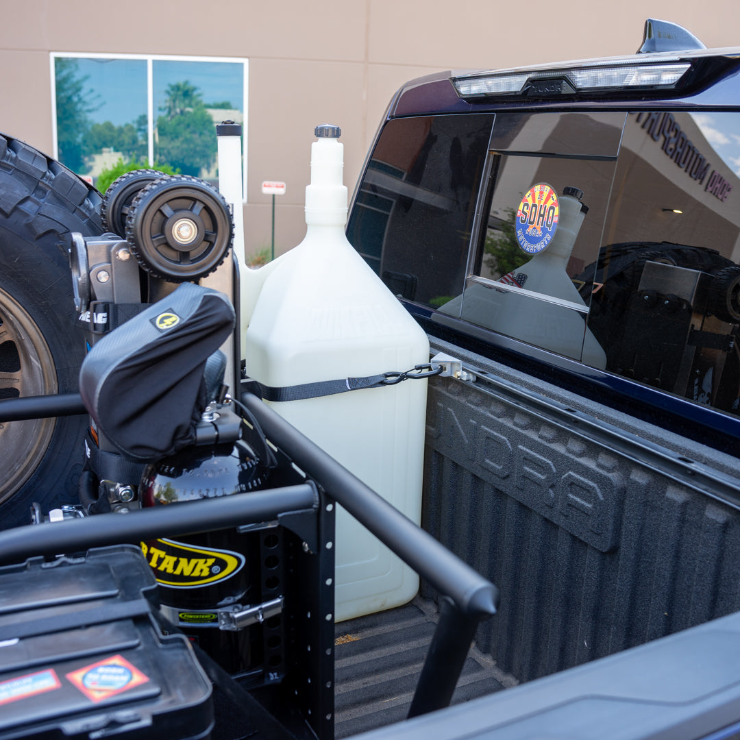 '22-24 Toyota Tundra SDHQ Built In Bed Chase Rack Close-up Installed