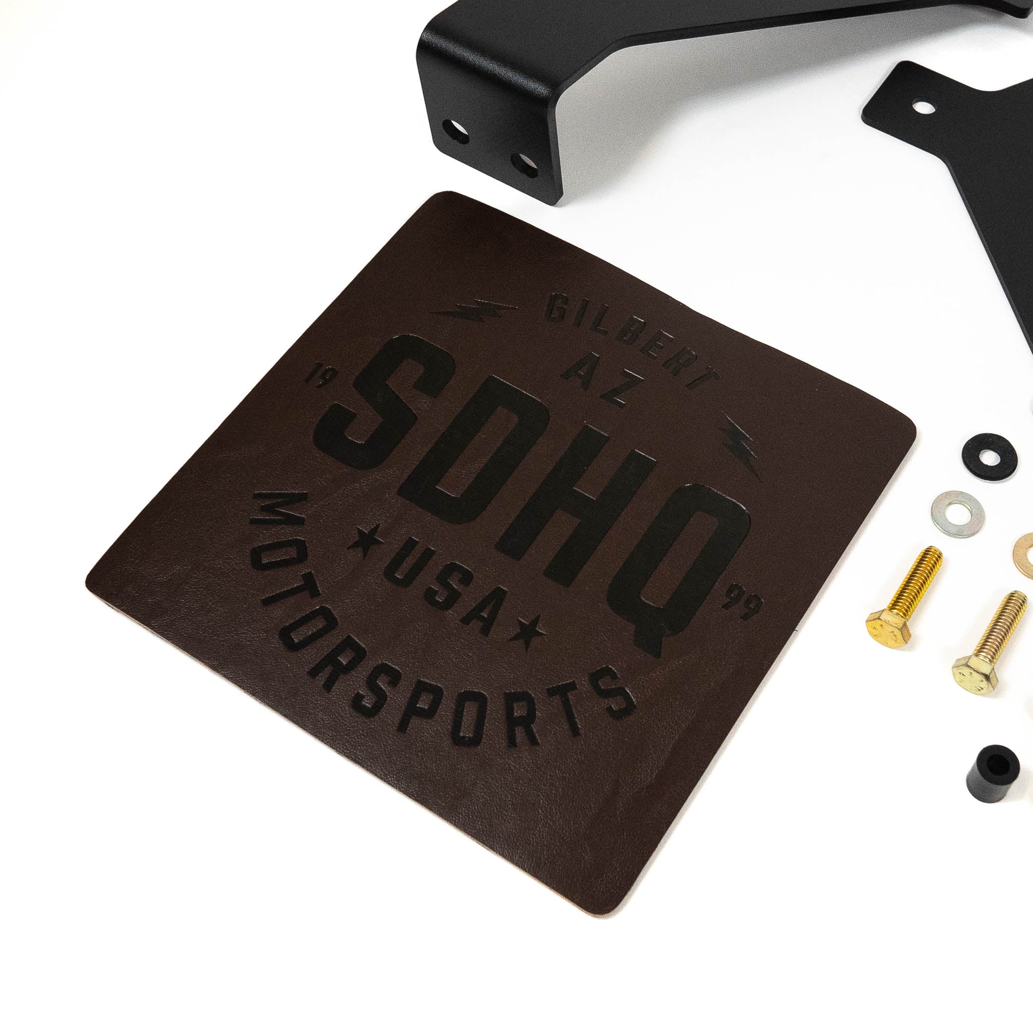 '22-Current Toyota Tundra Crew Max SDHQ Built ARB Air Compressor Mount Close-up Display of Included Parts