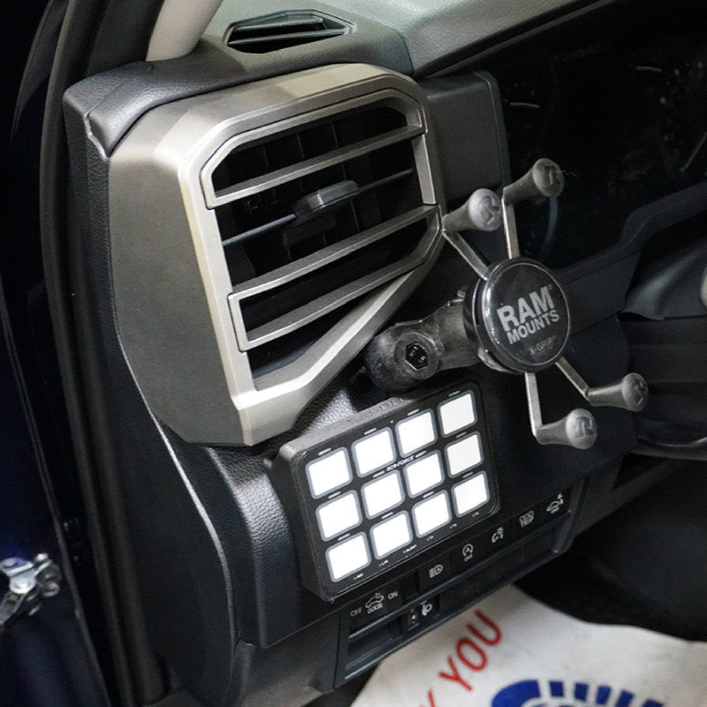 '22-Current Toyota Tundra SDHQ Built Switch-Pros RCR-Force-12 Keypad Mount Installed