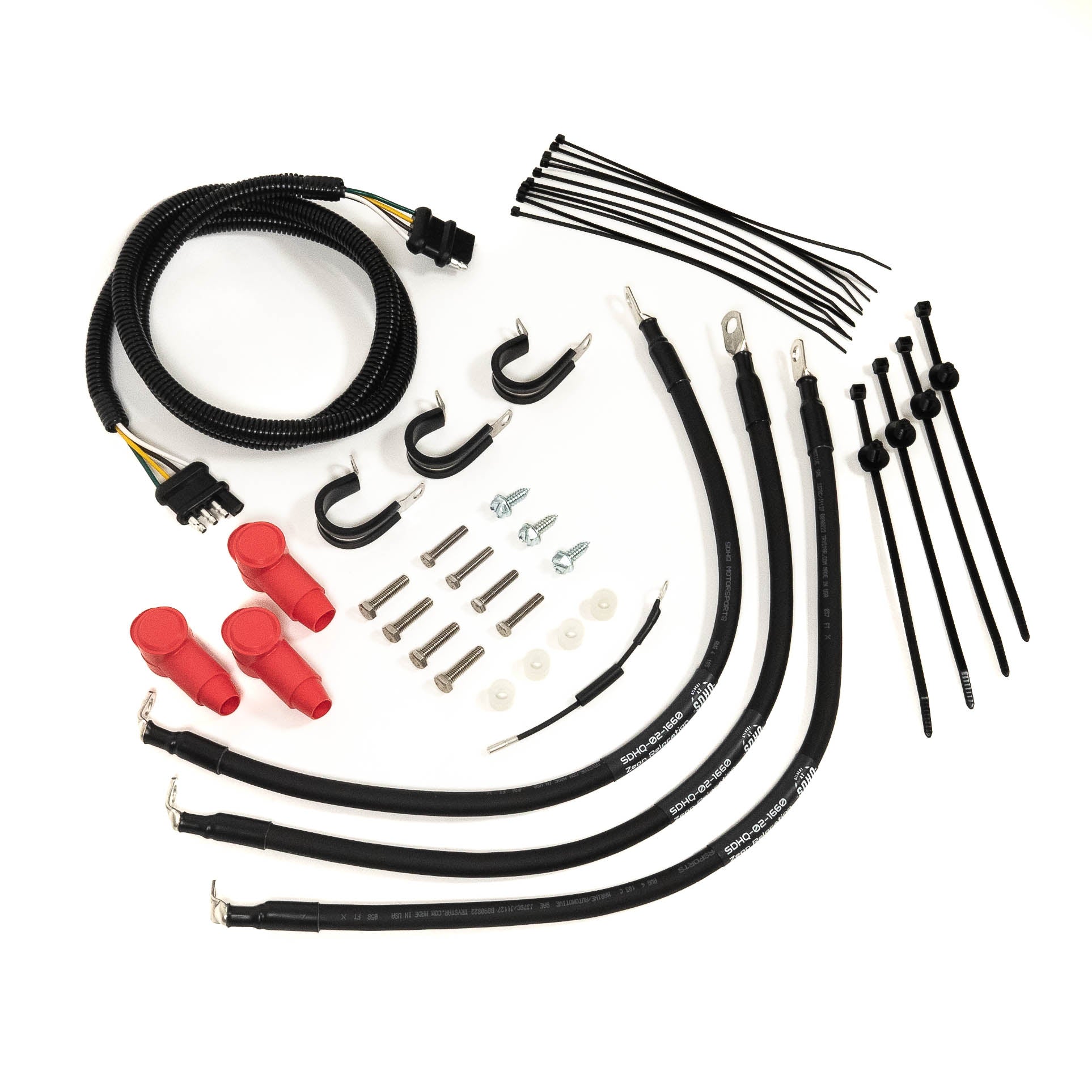 '10-21 Toyota Tundra SDHQ Built Warn Control Pack Relocation Kit Display of Included Parts