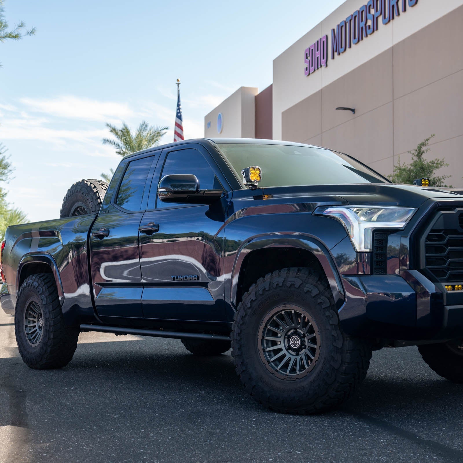 '22-24 Toyota Tundra SDHQ Built Rock Sliders Installed