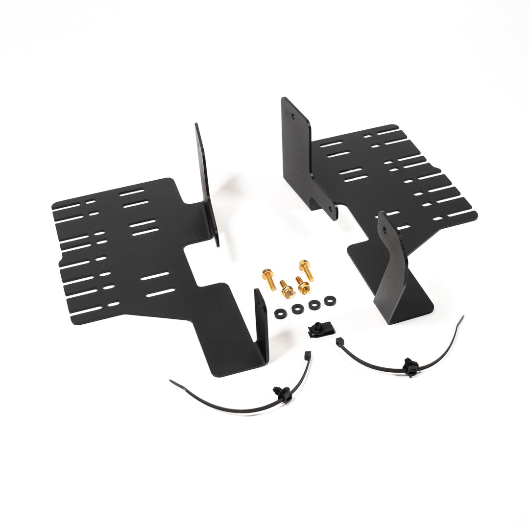 '22-24 Toyota Tundra/Sequoia SDHQ Built Behind the Grille 10" Light Bar Center Mount Option Display of included parts and hardware