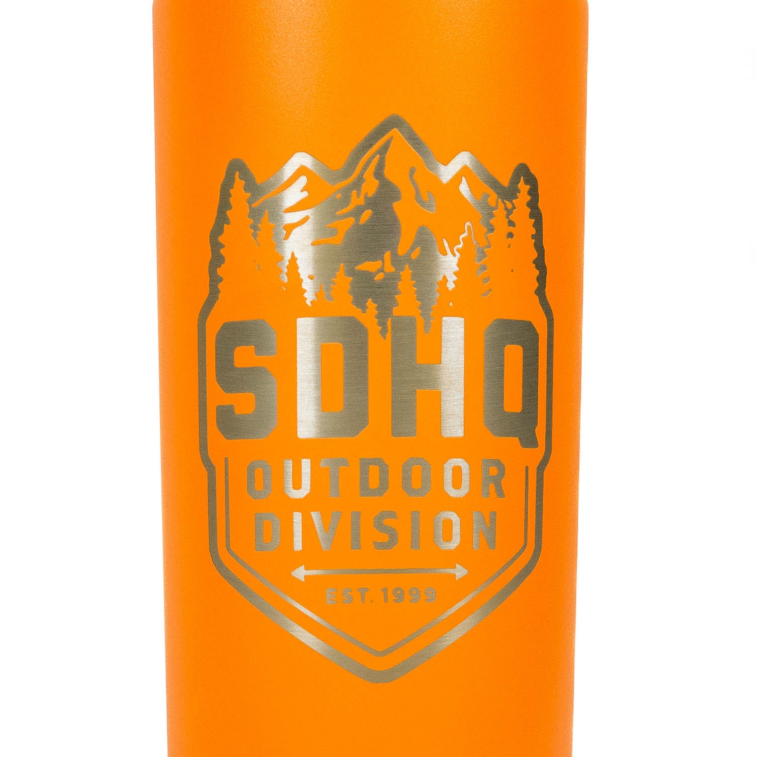 SDHQ Outdoor Division Yeti Rambler 46oz Water Bottle with Chug Cap | King Crab Orange