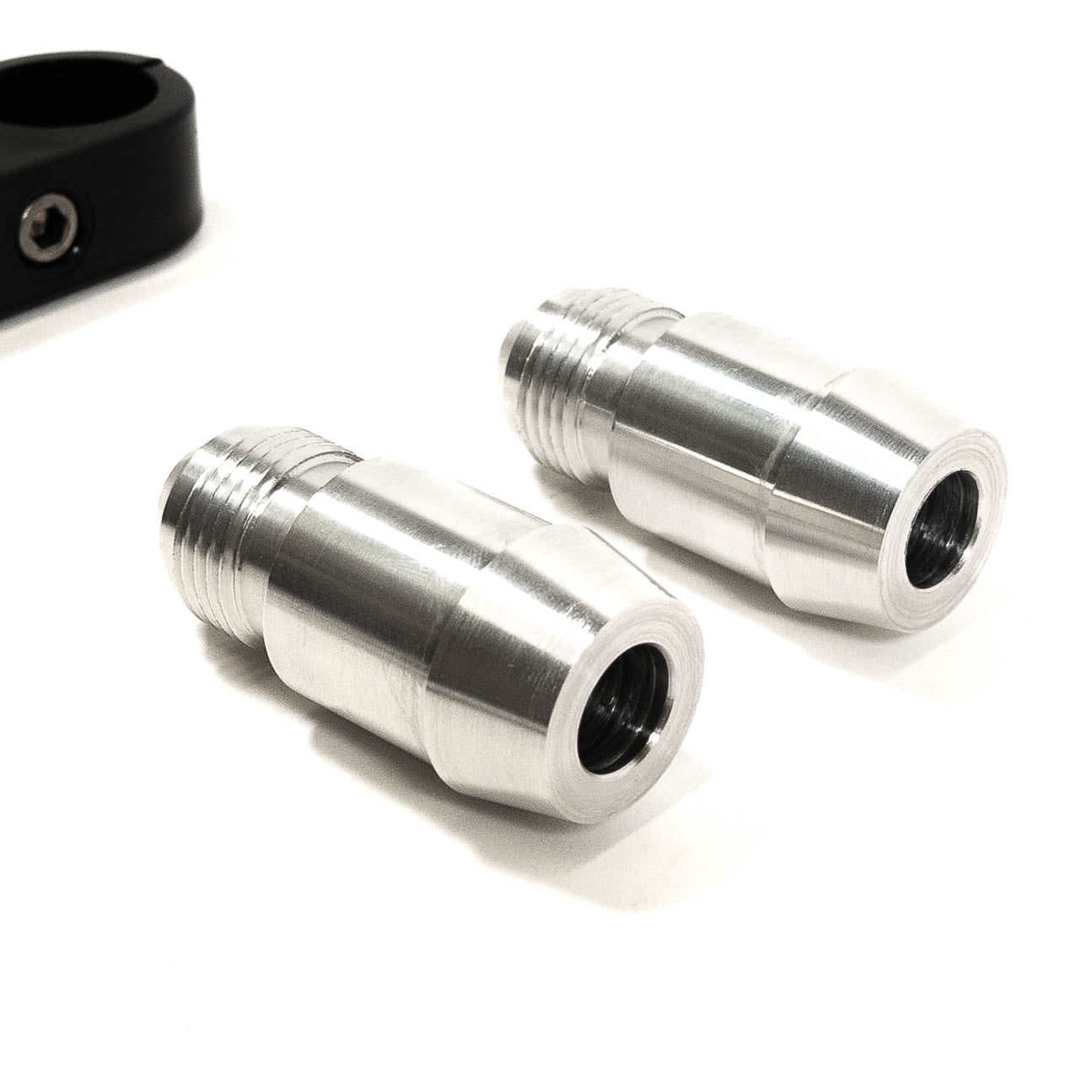 '07-21 Toyota Tundra SDHQ Built Secondary Air Pump Intake Relocation Kit Close-up of Adapter fittings