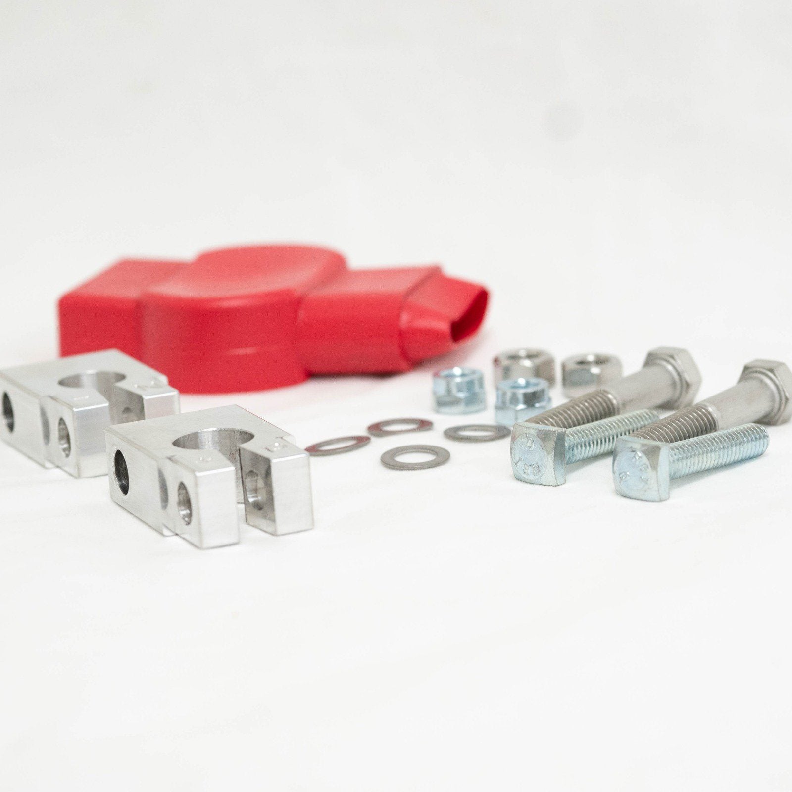 SDHQ Built HD Billet Battery Terminal Kit included parts
